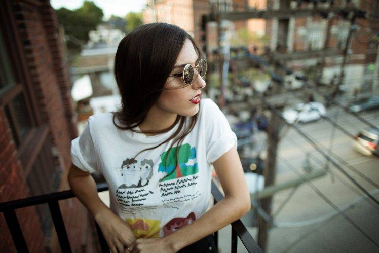 women, Sunglasses, Model HD Wallpaper Desktop Background