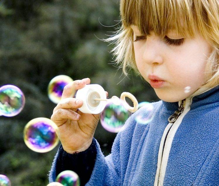 children, Bubbles HD Wallpaper Desktop Background