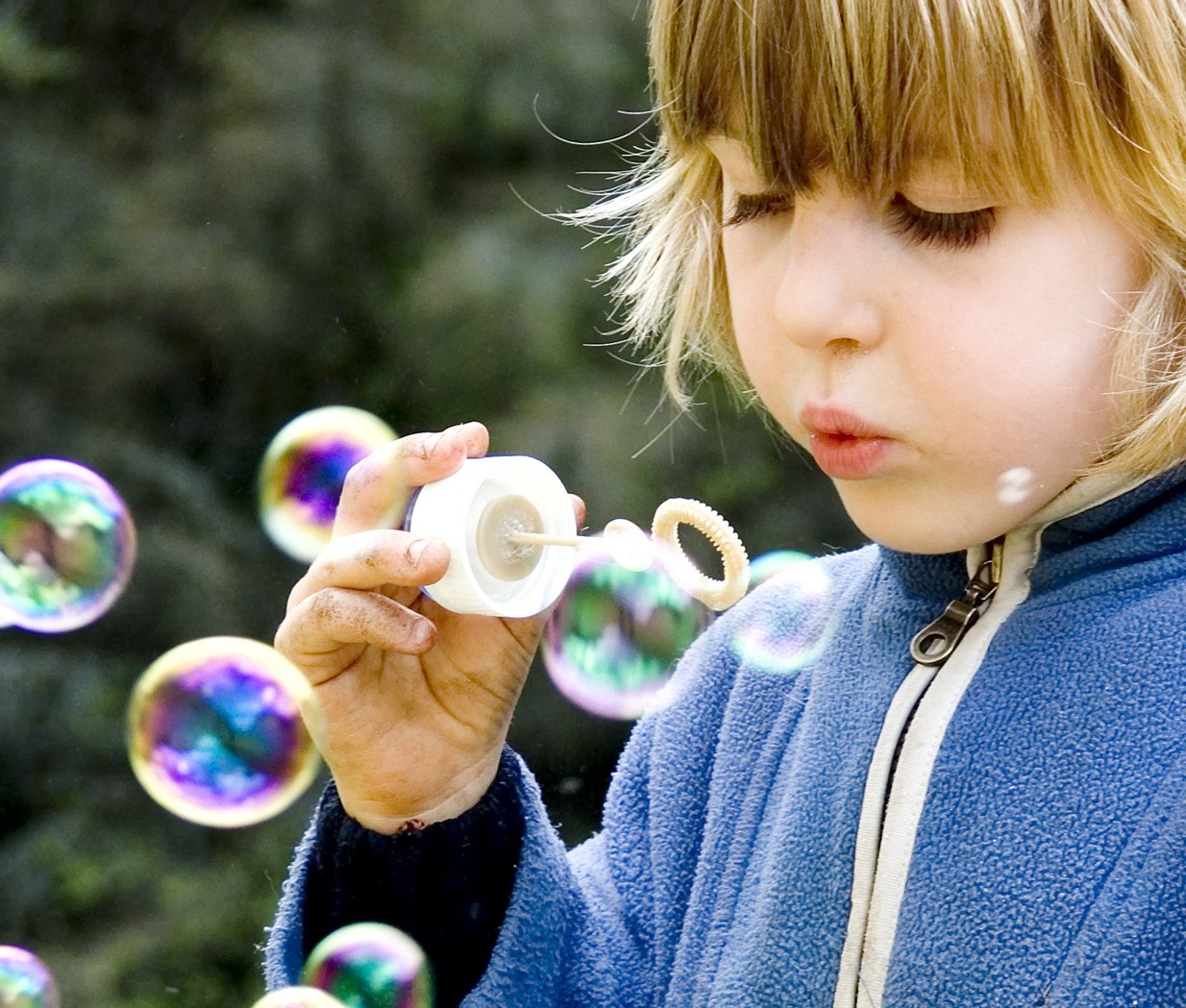 children, Bubbles Wallpaper