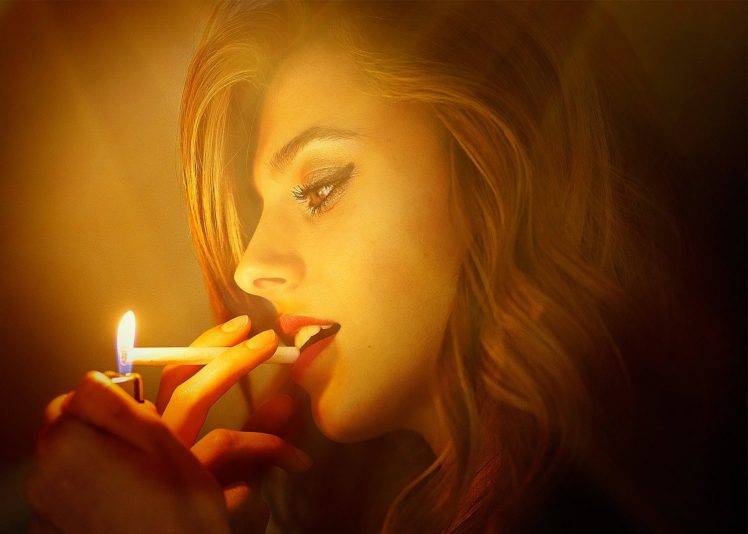 women, Smoking HD Wallpaper Desktop Background