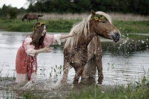 horse, Women, Women Outdoors