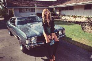 1980s, Women With Cars, Chevrolet Chevelle