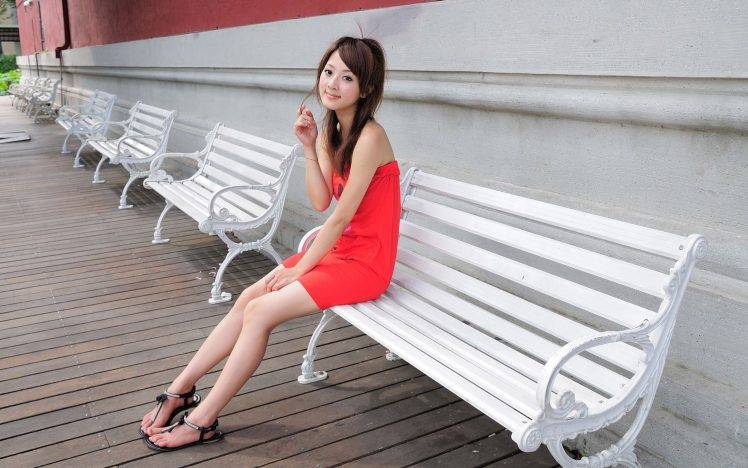 Asian, Mikako Zhang Kaijie, Women, Sandals, Feet, Toes, Brunette HD Wallpaper Desktop Background