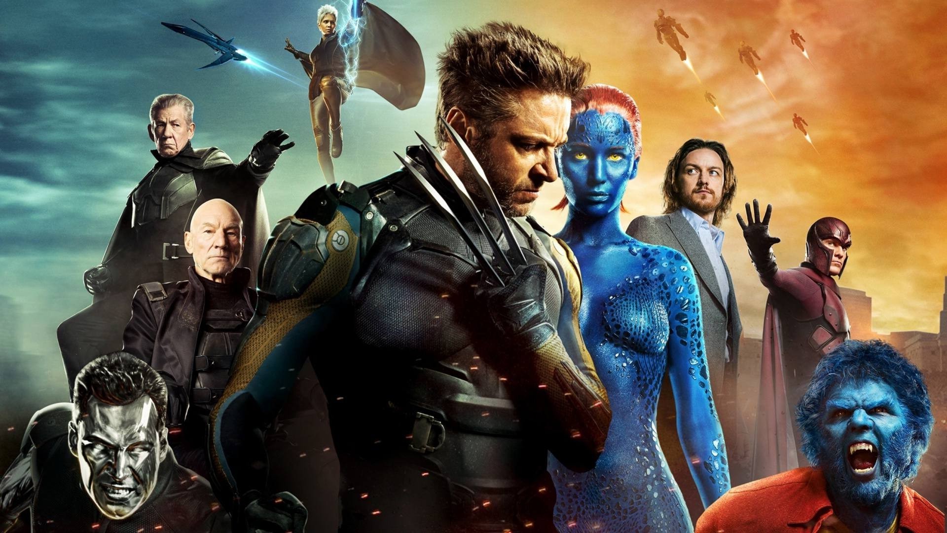 X Men: Days Of Future Past, X Men, Movies, Wolverine, Magneto, Charles Xavier, Mystique, Beast (character), Ian McKellen, Jennifer Lawrence, Patrick Stewart, Storm (character) Wallpaper