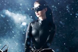 women, Catwoman, Anne Hathaway, The Dark Knight Rises, Brunette, Actress, Selina Kyle
