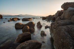 rock, Sea, Corsica, Nature