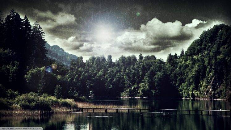 nature, Lake, Trees HD Wallpaper Desktop Background