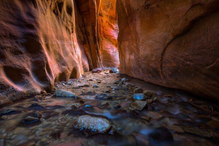 rock, Canyon, Water, Nature, Utah HD Wallpaper Desktop Background