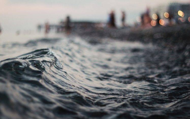 water, Nature, Blurred, Depth Of Field, Photography, Waves HD Wallpaper Desktop Background