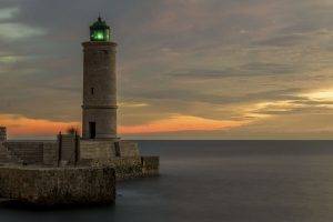 lighthouse, Water, Nature, Photography, Depth Of Field, Feelings, France