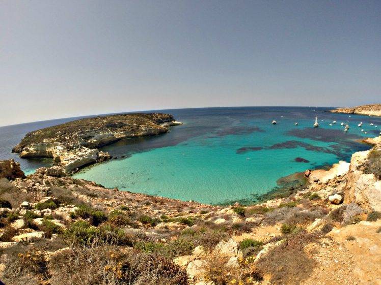 beach, Summer, Lampedusa, Sea, Nature, Blue HD Wallpaper Desktop Background