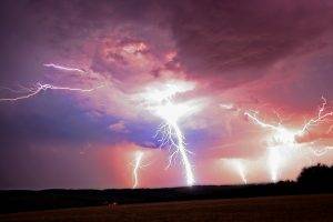 lightning, Storm, Nature