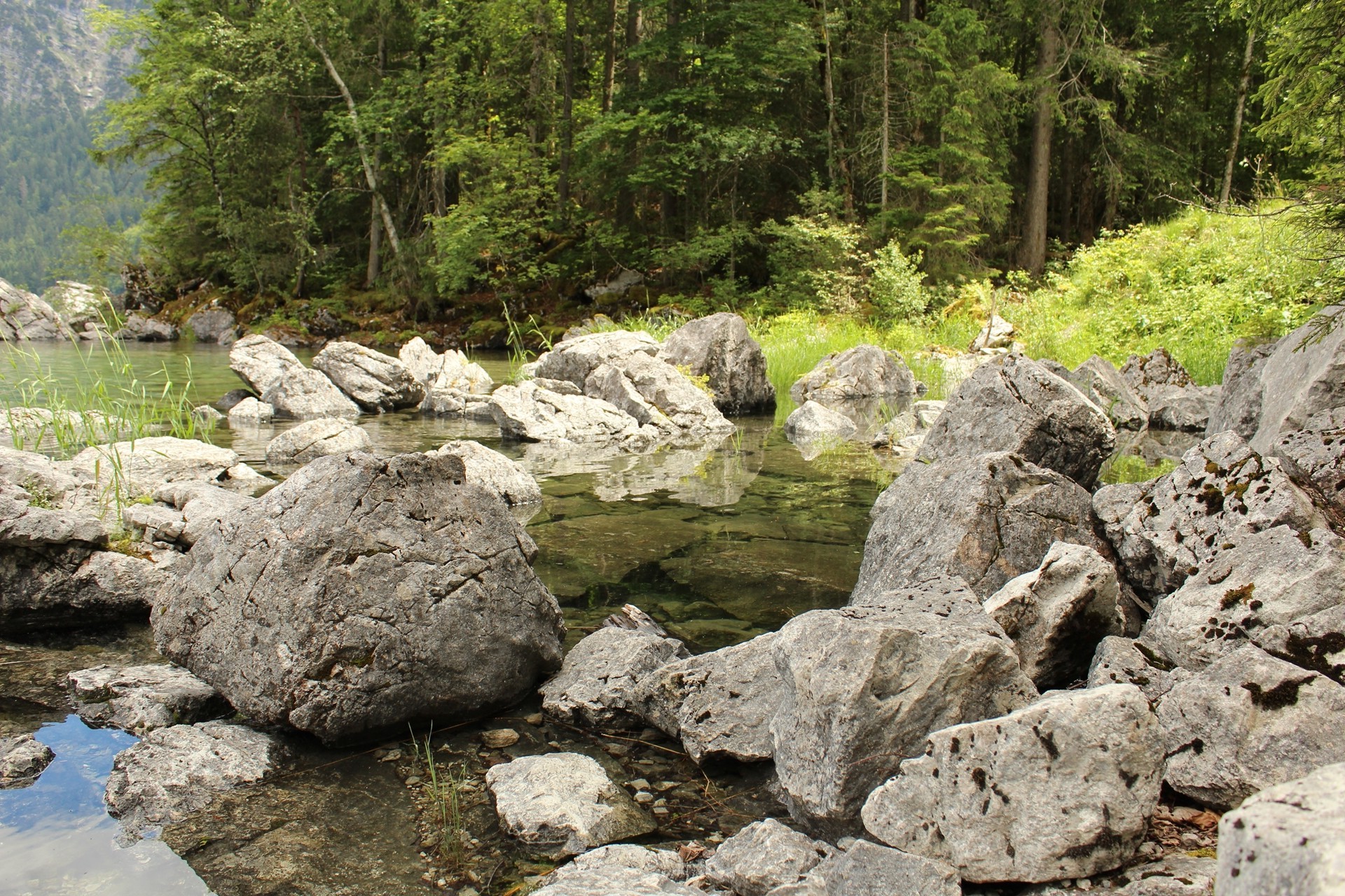rock, Mountain, Water, Germany, Lake Wallpaper
