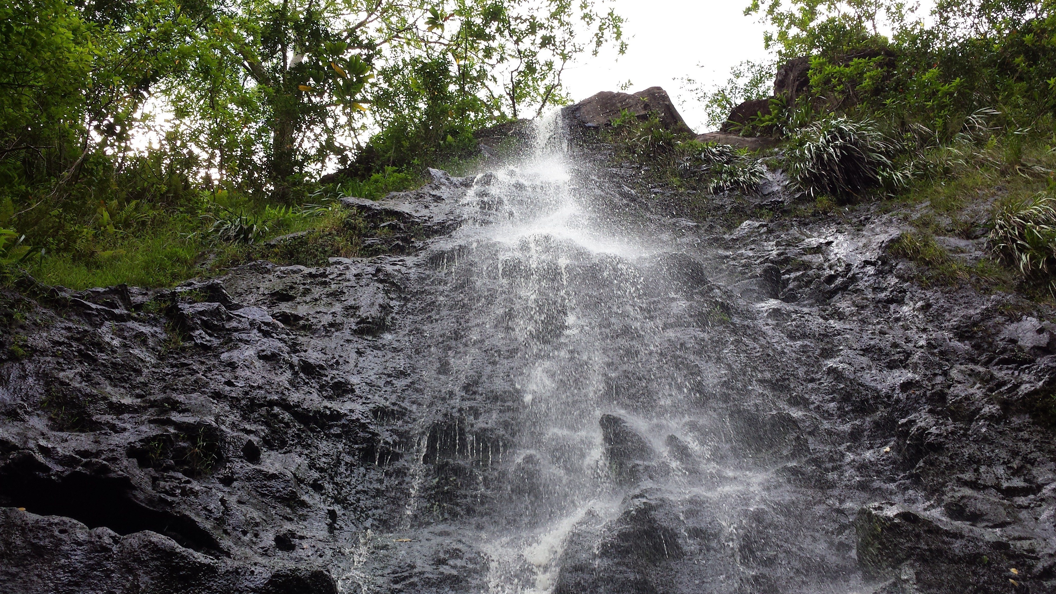 Hawaii, Kaau Crater, Waterfall, Nature, Oahu Wallpaper