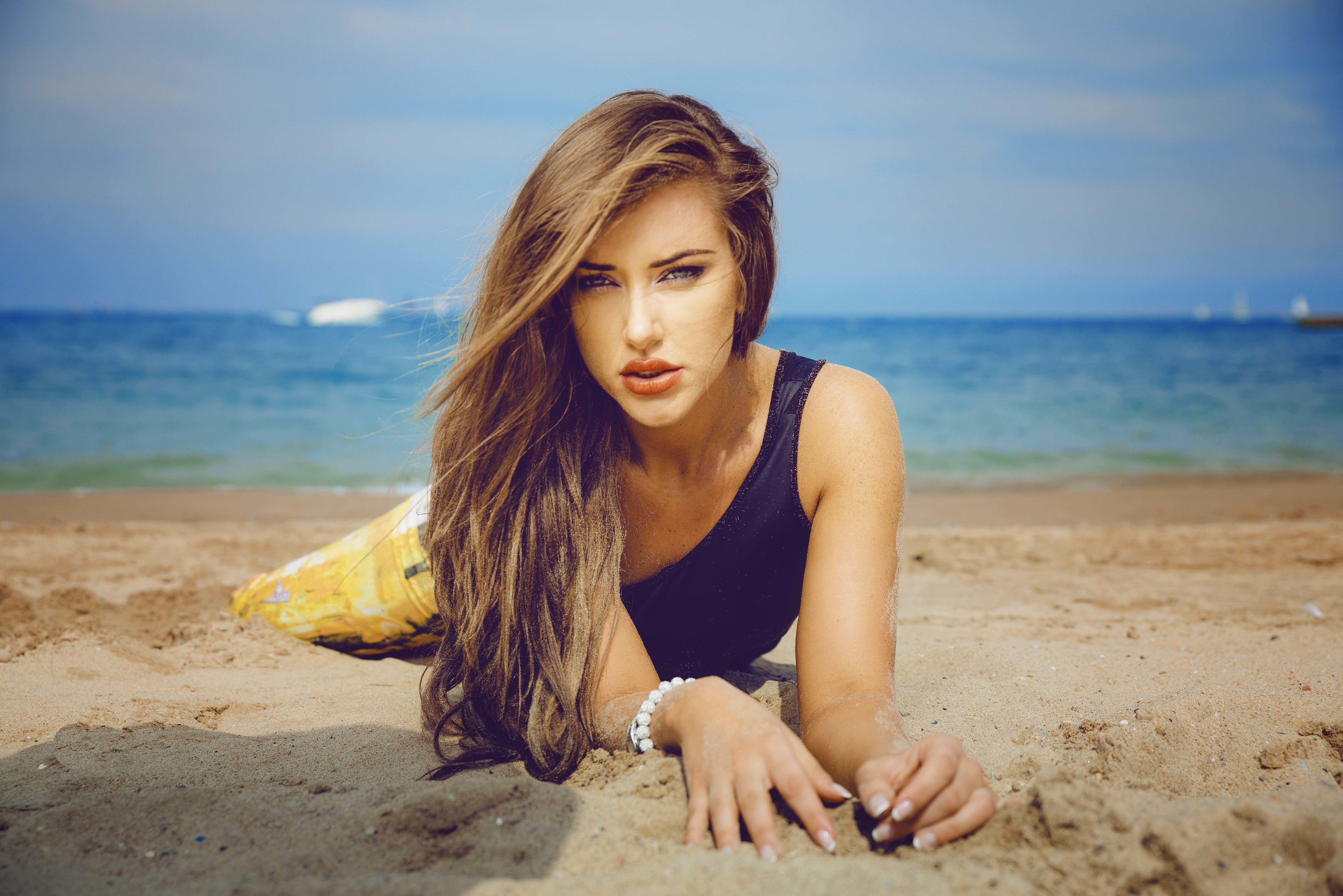women, Beach Wallpapers HD / Desktop and Mobile Backgrounds