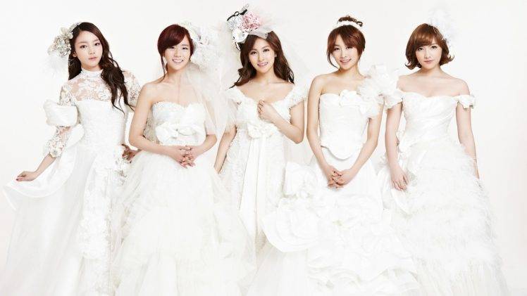 Kara, K pop, Korean, Wedding Dress, Women, Asian HD Wallpaper Desktop Background