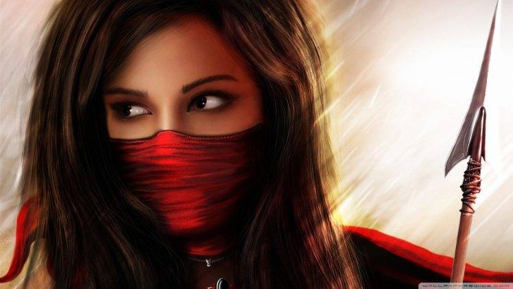 assassin, Ninjas, Arrow, Brunette HD Wallpaper Desktop Background