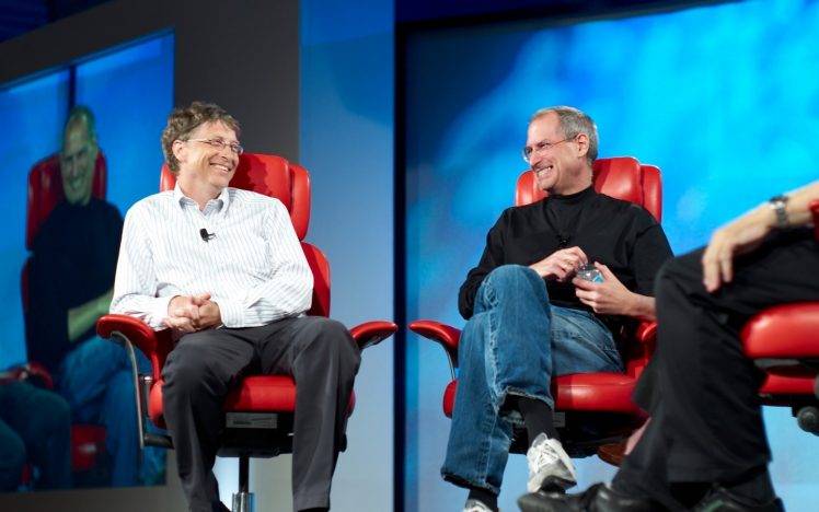 Bill Gates, Steve Jobs HD Wallpaper Desktop Background