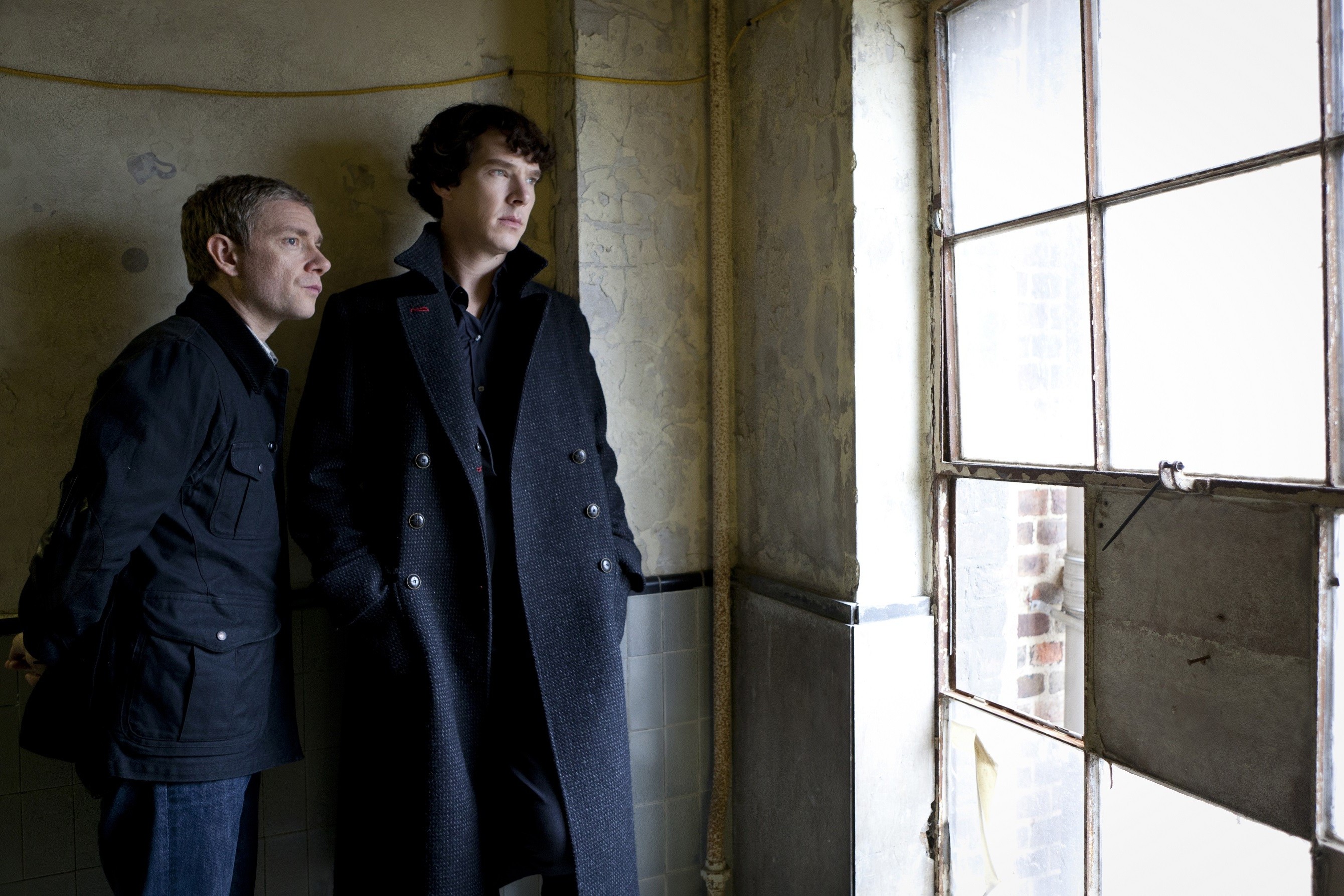 Sherlock Holmes, Sherlock, John Watson, Benedict Cumberbatch, Martin Freeman Wallpaper
