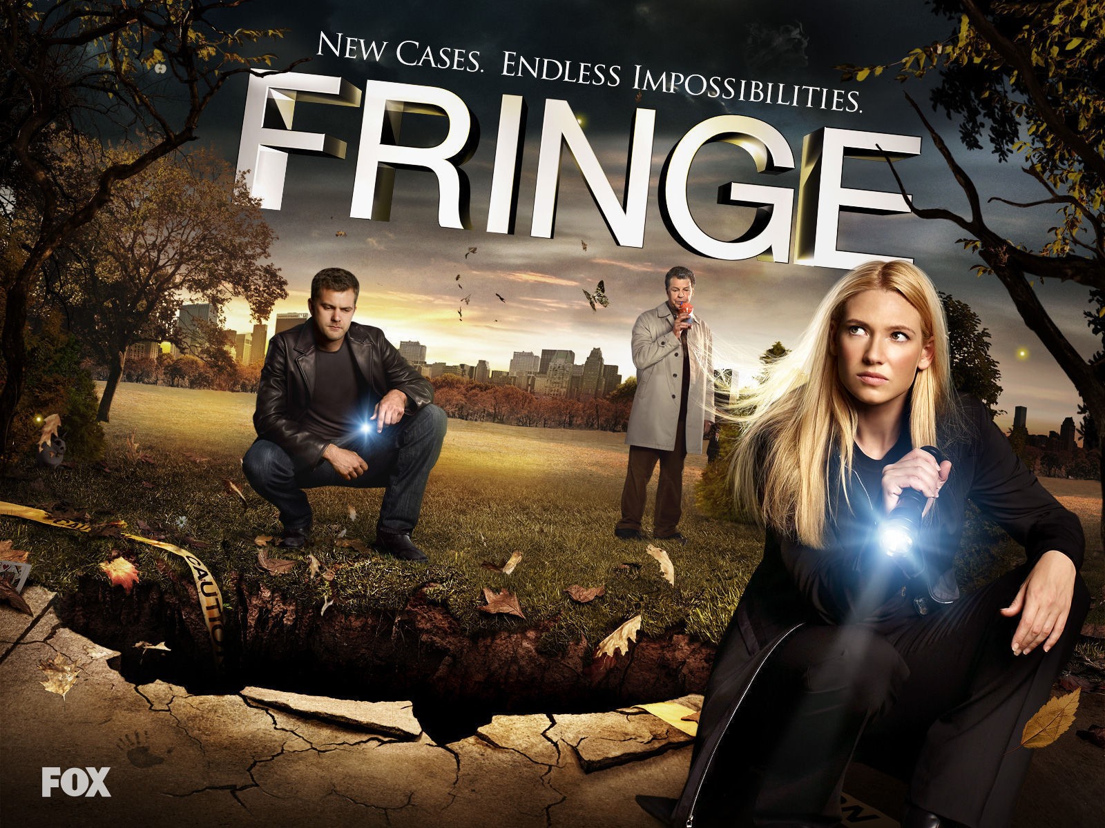 Fringe (TV Series), Anna Torv, Olivia Dunham, Joshua Jackson, Peter Bishop, John Noble, Dr. Walter Bishop Wallpaper