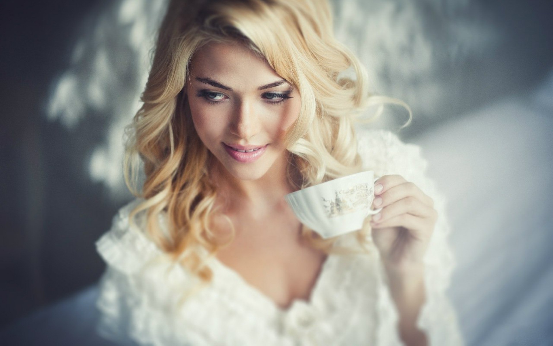 Women Blonde Face Cup Wallpapers HD Desktop And Mobile Backgrounds