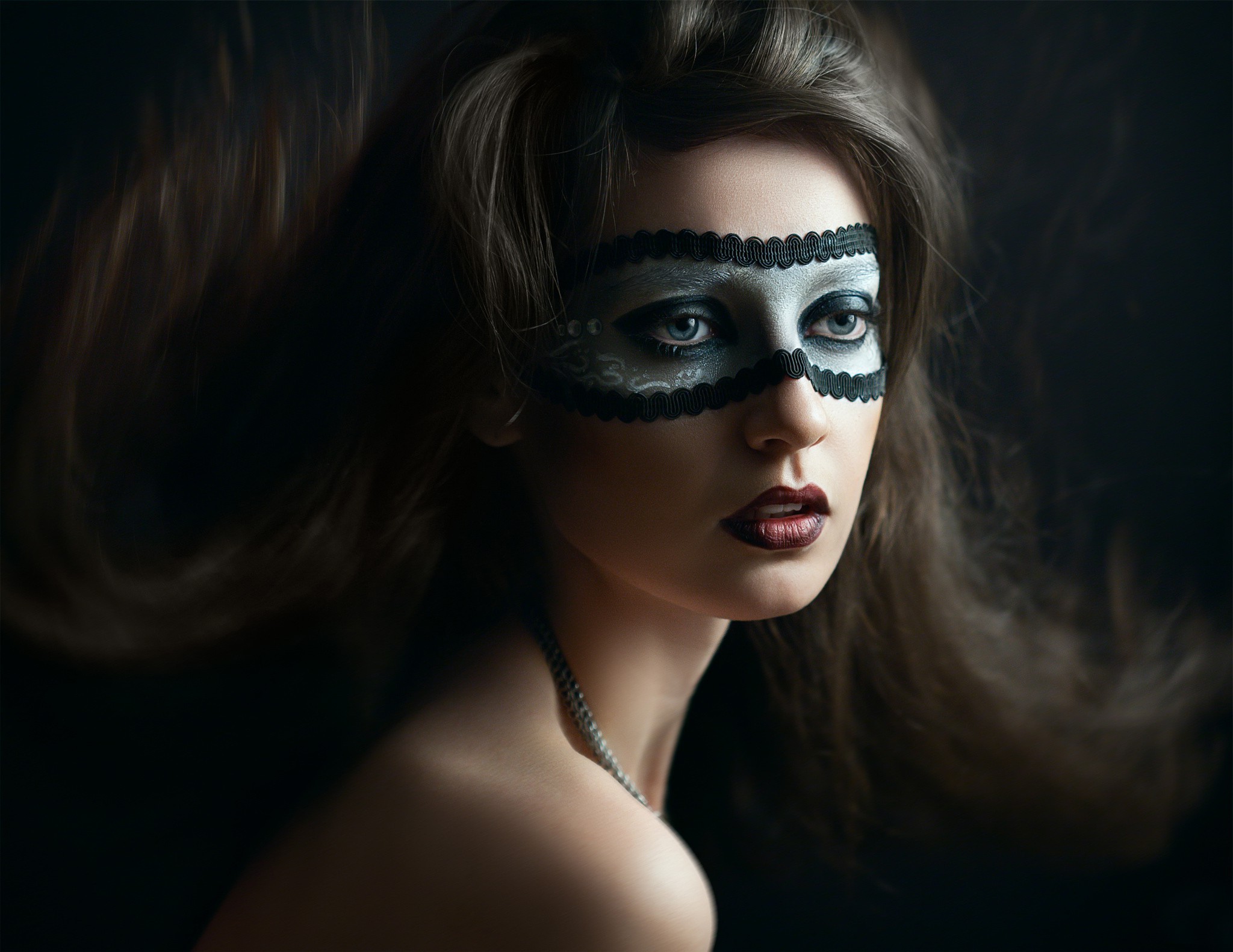 Download mask, Face, Portrait, Women, Model Wallpapers HD / Desktop and Mobile Backgrounds