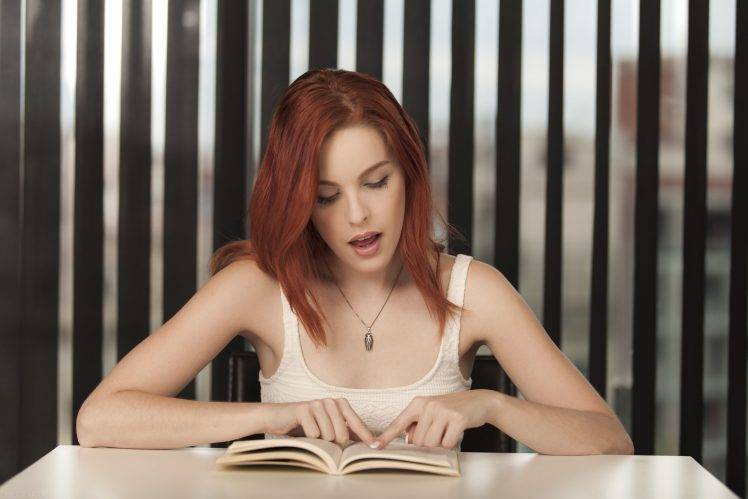 Amarna Miller, Reading, Redhead HD Wallpaper Desktop Background