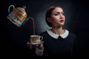 tea, Women, Model, Cup, Magic