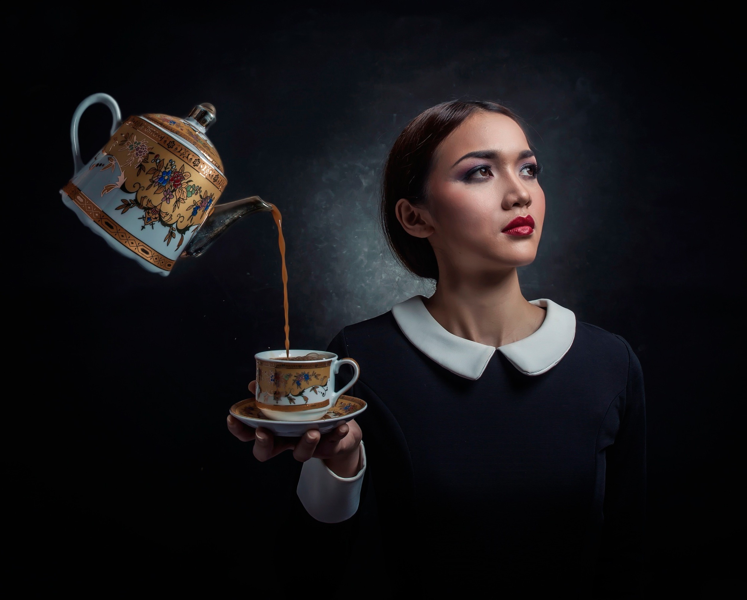 tea, Women, Model, Cup, Magic Wallpaper