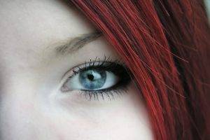 women, Redhead, Face, Closeup