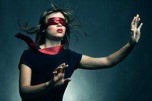 women, Blindfold, Model