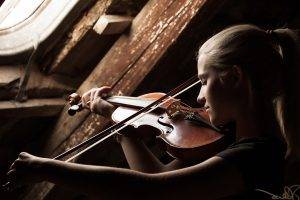 window, Violin, Music, Women