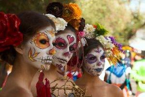 women, Model, Makeup, Dia De Los Muertos