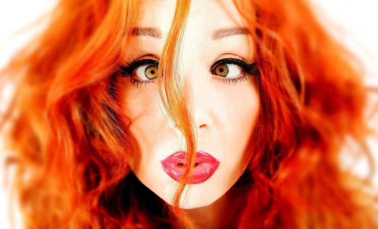 redhead, Face, Women, Model, Squint HD Wallpaper Desktop Background