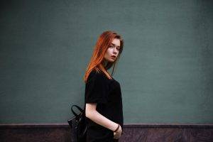 women, Portrait, Redhead, Walls, Anya Altotskaya