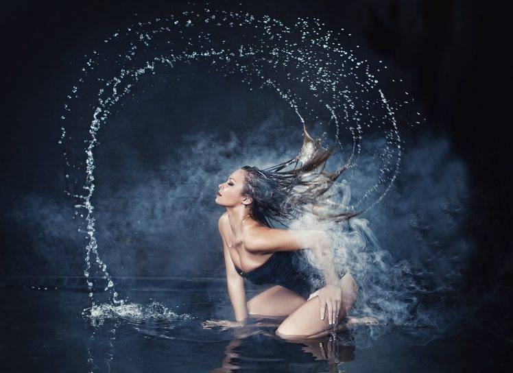 water, Wet, Model, Women HD Wallpaper Desktop Background