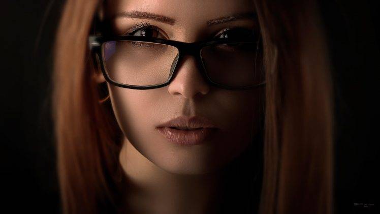 women, Face, Closeup, Women With Glasses HD Wallpaper Desktop Background