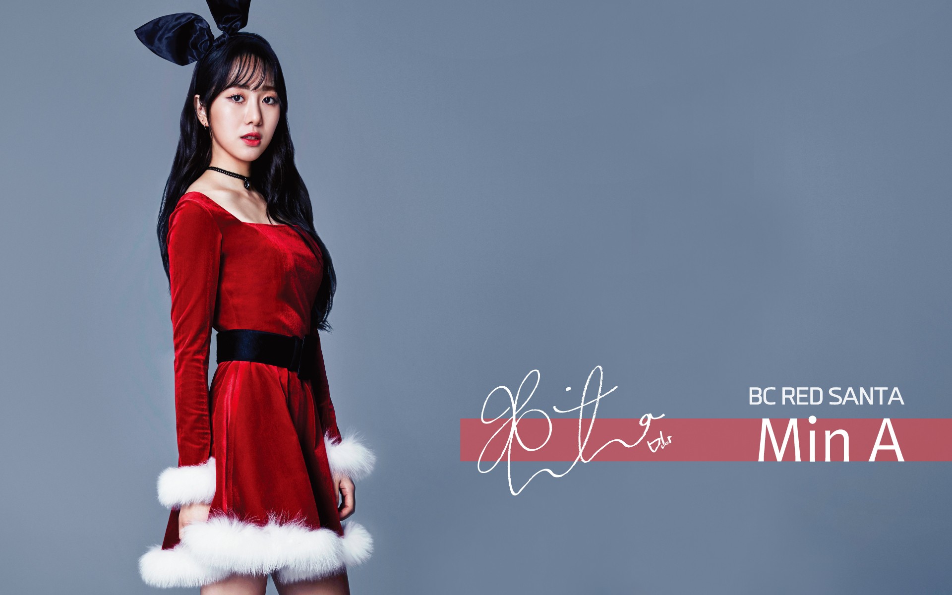 AOA, Christmas, K pop, Min A Wallpaper