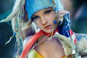 Rikku, Final Fantasy, Cosplay, Women, Blonde, Blue Eyes