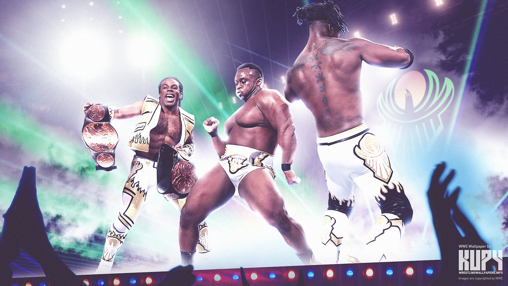 WWE, Xavier Woods, Big E Langston, Kofl Kingston Wallpaper