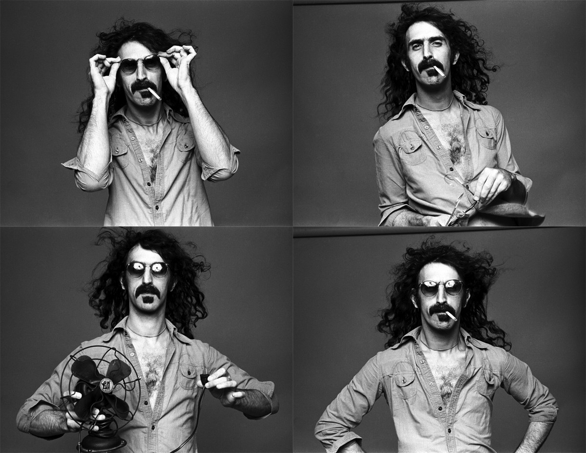 Frank Zappa, Music, Monochrome, Singer, Collage Wallpaper