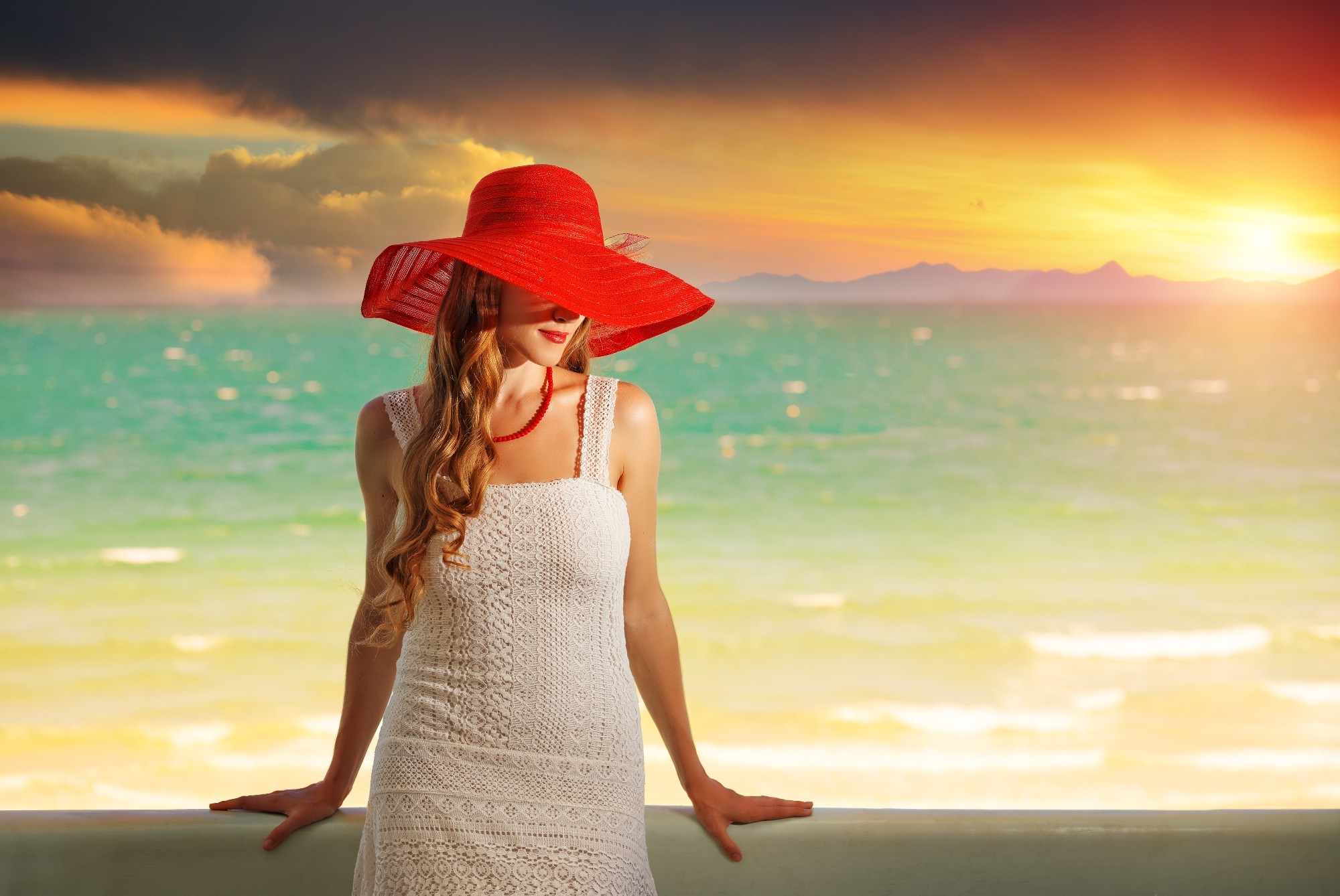 hat, Women, Model Wallpaper