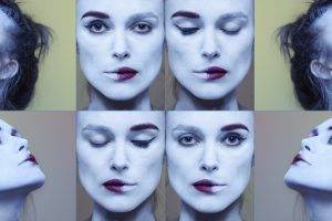 collage, Keira Knightley, Face, Actress