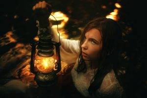 lantern, Fantasy Art, Women