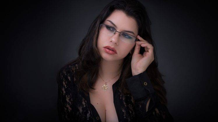 women With Glasses, Model, Women HD Wallpaper Desktop Background
