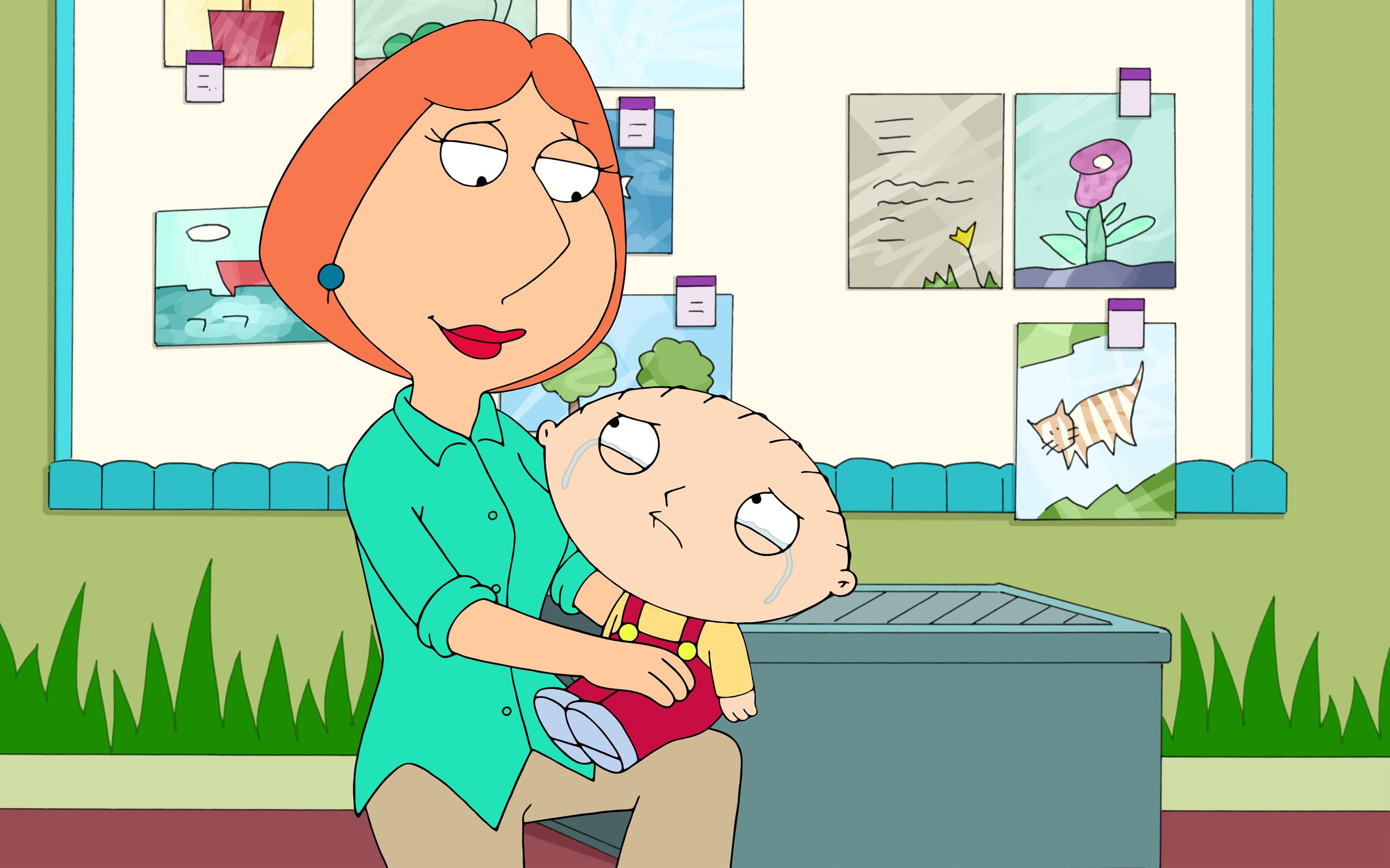 Family Guy, Lois Griffin, Mom, Crying, Stewie Griffin Wallpaper