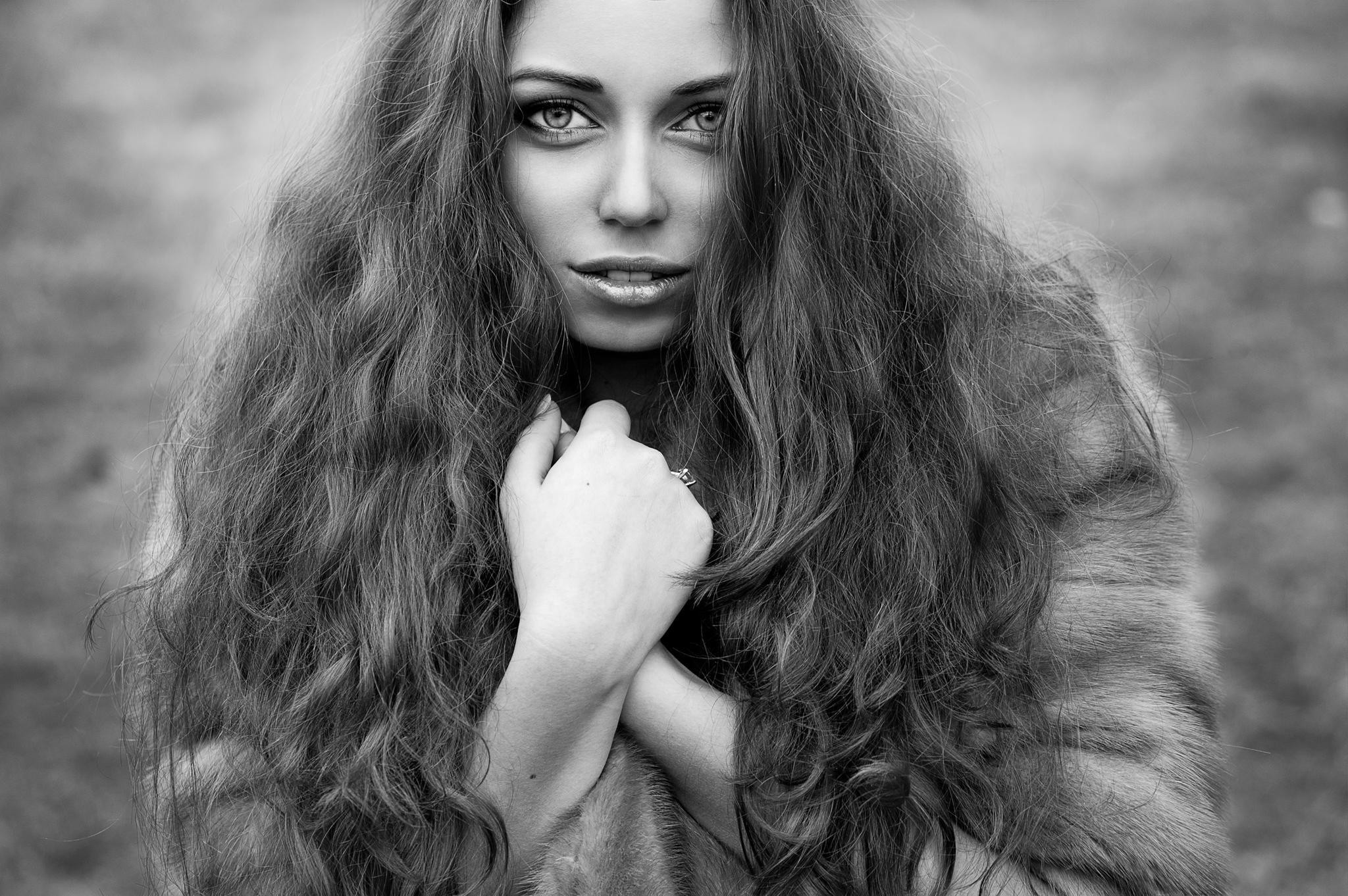 monochrome, Women, Portrait, Face, Model Wallpaper