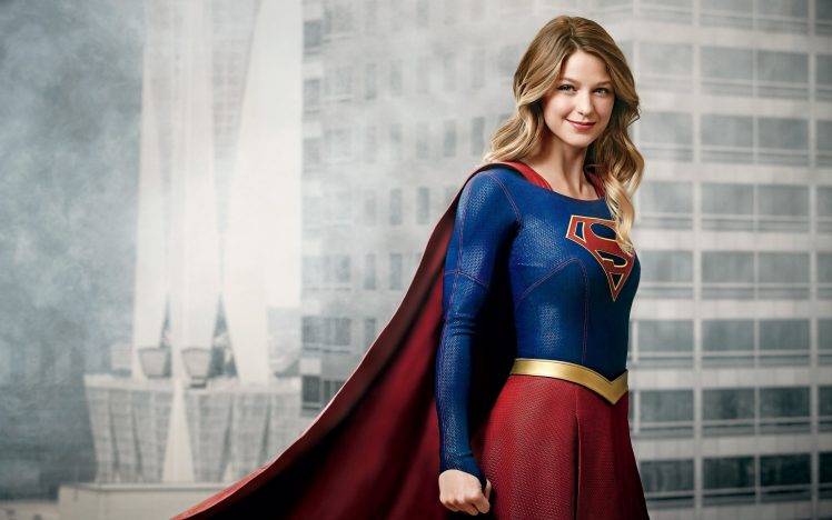 Supergirl, Melissa Benoist, TV, DC Comics, Blonde, Smiling, Superhero, Women HD Wallpaper Desktop Background