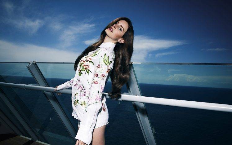 Lana Del Rey, Celebrity, Singer, Women, Balconies, Brunette HD Wallpaper Desktop Background
