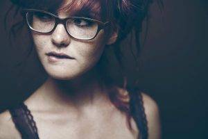 glasses, Redhead, Freckles, Nerds